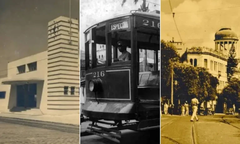 Bonde elétrico na Avenida Sete de Setembro, Salvador, década de 1920