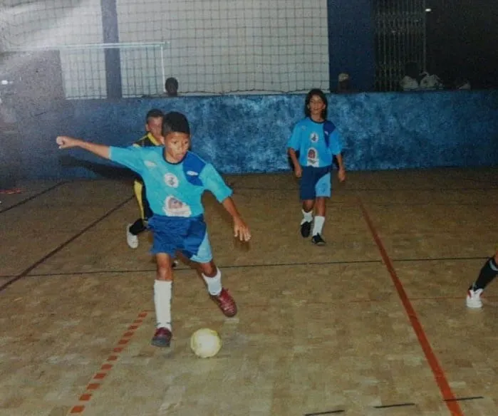 Gabriel Sara futsal criança Joinville Seleção Brasileira