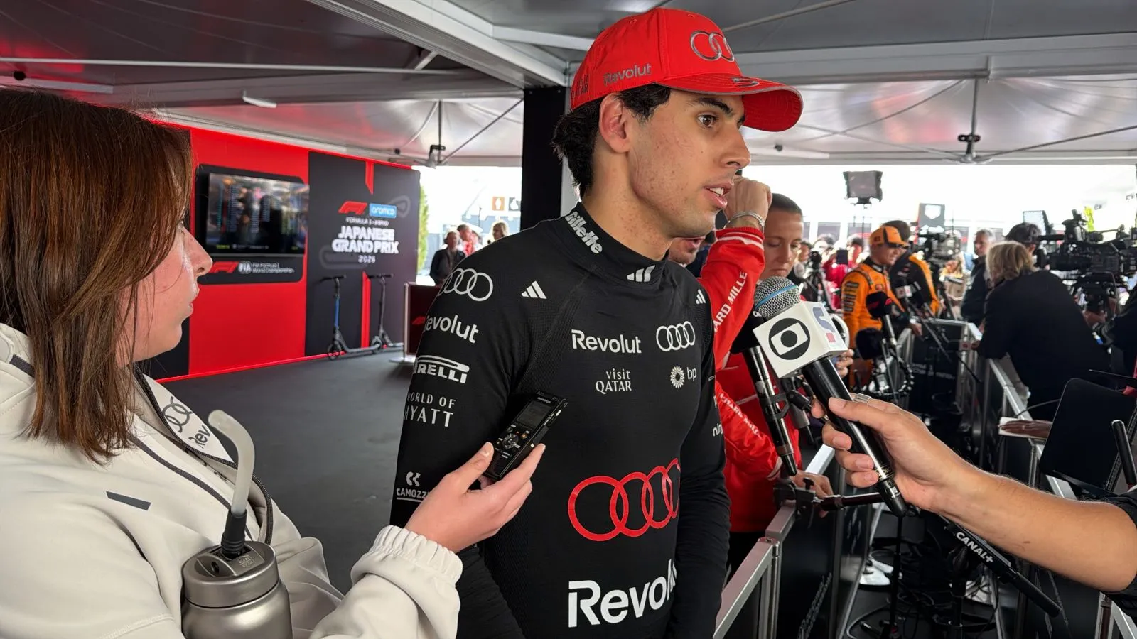 Gabriel Bortoleto na Audi F1, GP Japão, treino classificatório Suzuka