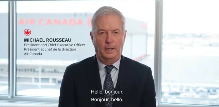 Michael Rousseau, CEO Air Canada, executivo, renúncia, bilinguismo, Canadá, Quebec