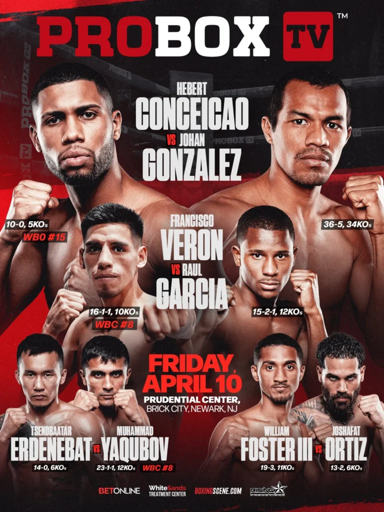 Hebert Conceição no ringue de boxe