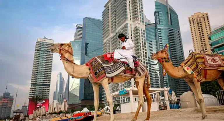 Skyline de Dubai, segurança no Golfo, impacto guerra Irã