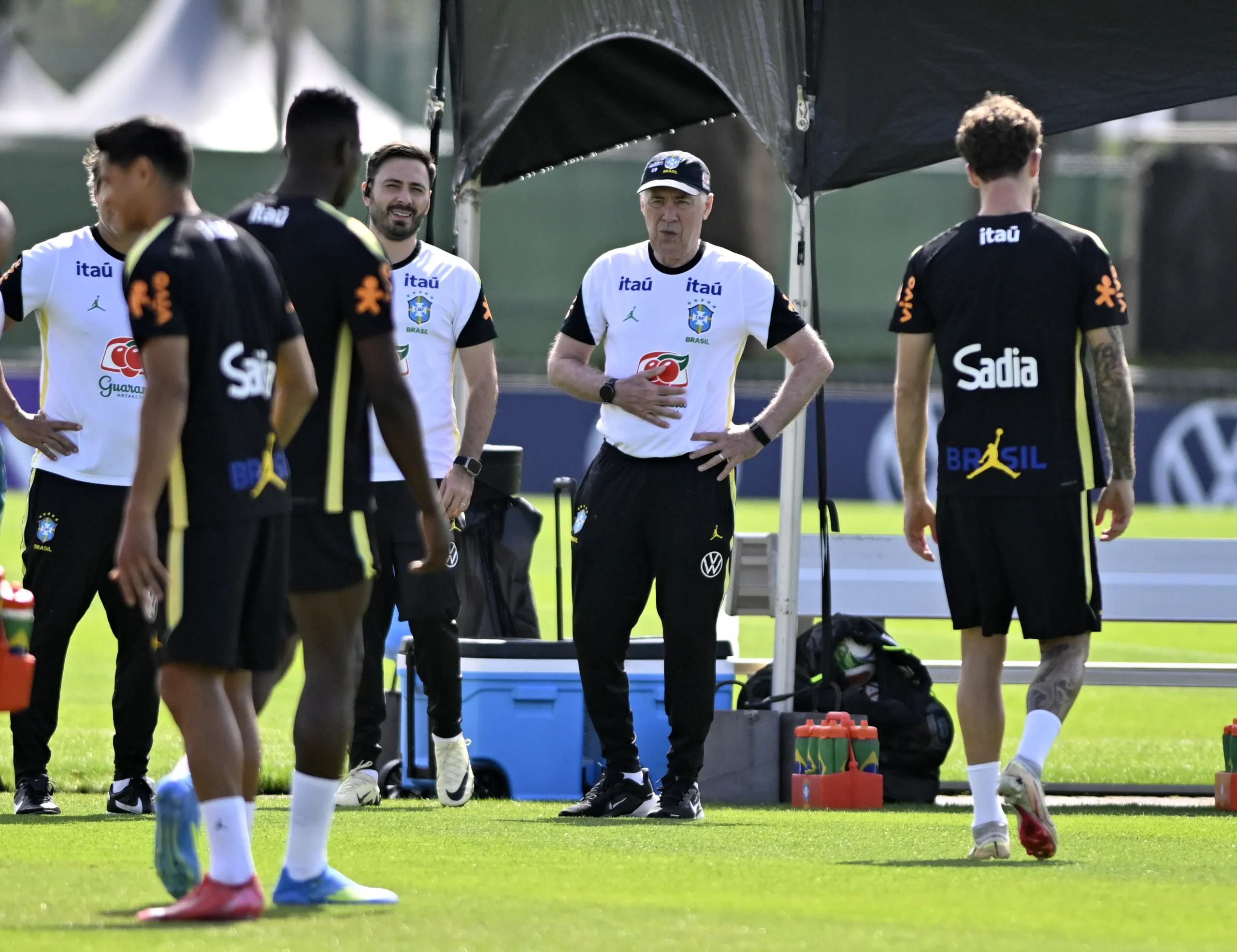 Treino Seleção Brasileira Ancelotti Orlando