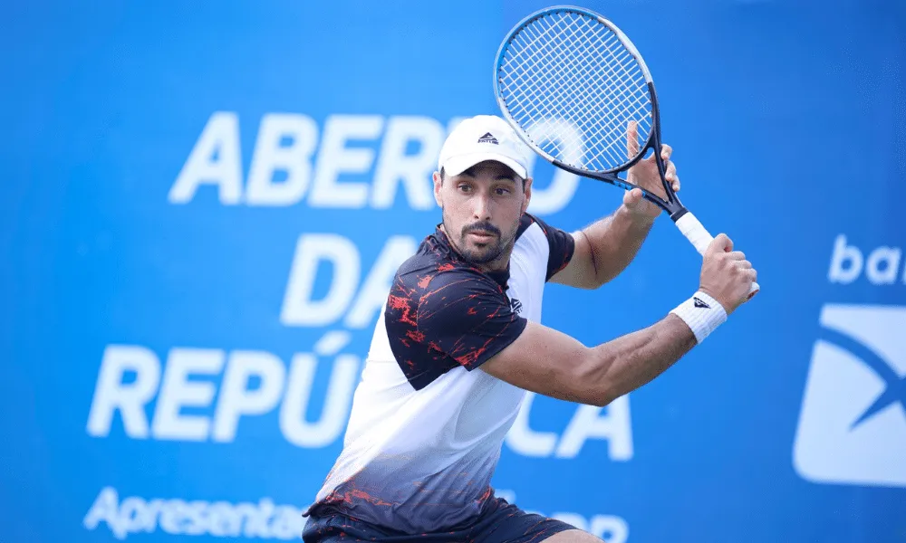 Fernando Romboli e Luciano Darderi jogando duplas no Masters 1000 de Miami