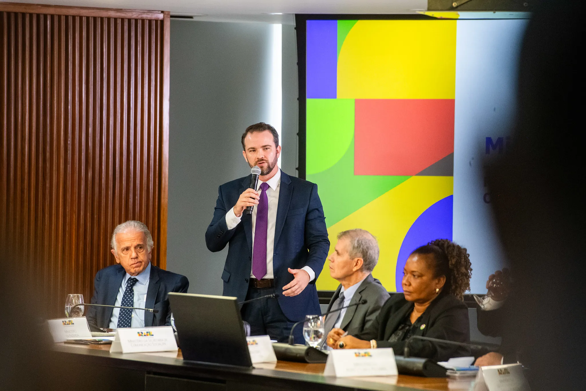 Ministro da Defesa José Múcio Monteiro durante reunião ministerial