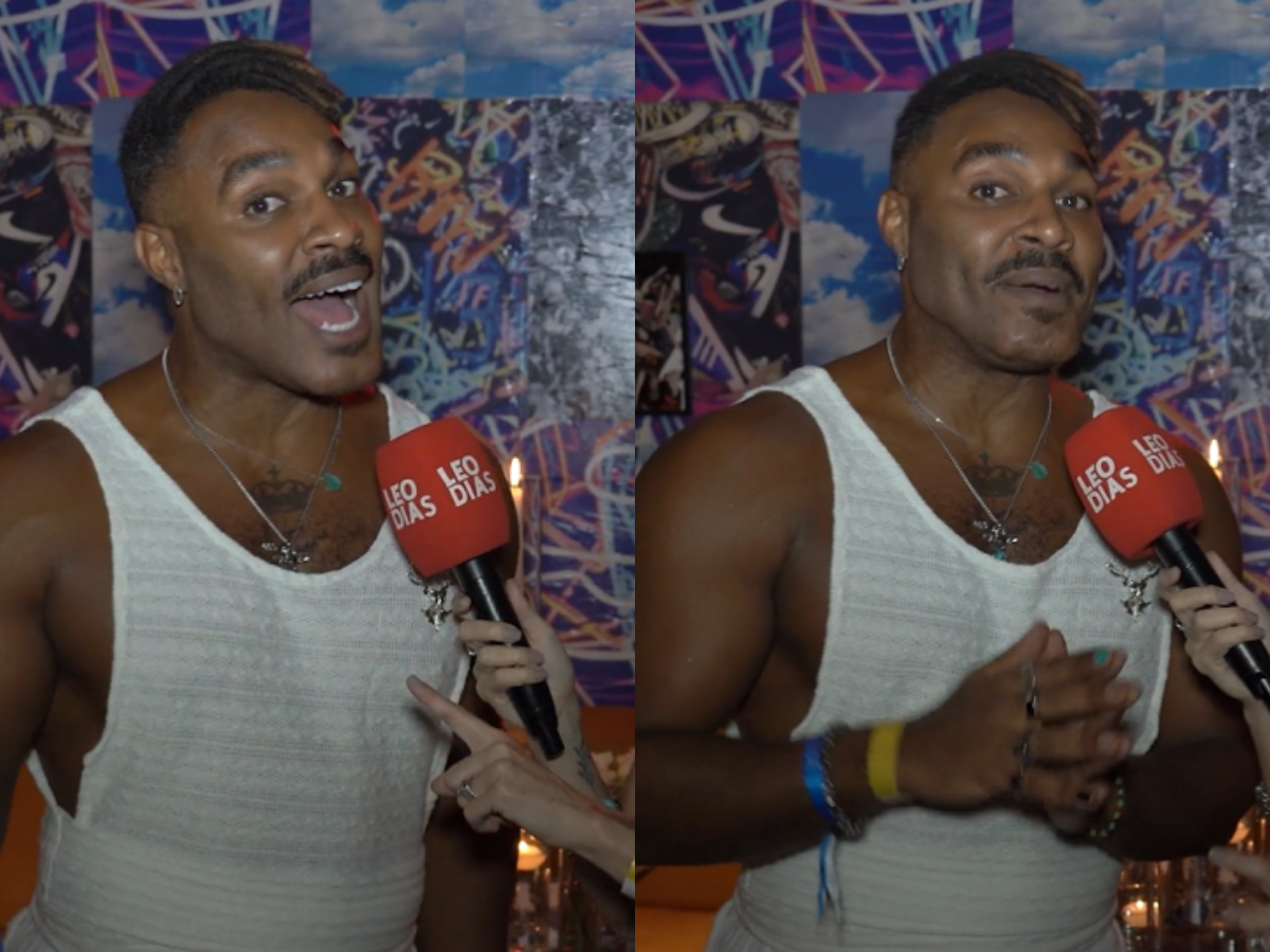 Fred Nicácio sorrindo em festa de celebridades