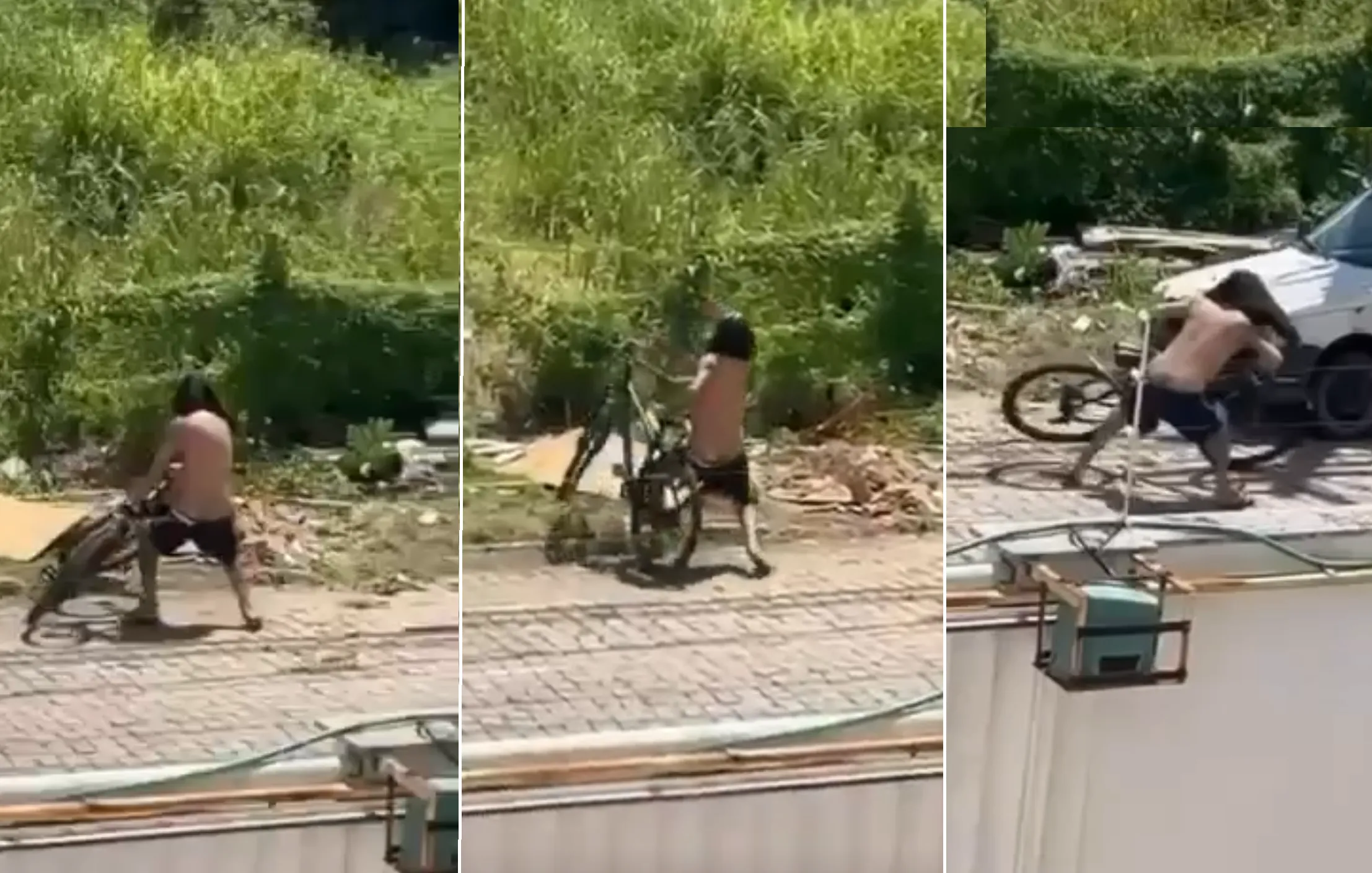 Ladrão desiste de furto de bicicleta em Campos após intervenção de motorista