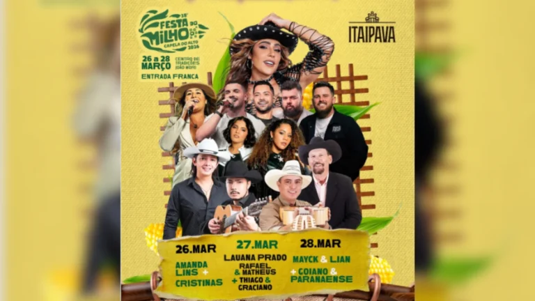 Lauana Prado cantando em show na Festa do Milho de Capela do Alto