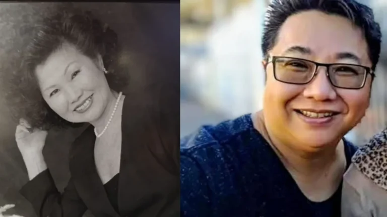 Retrato familiar de mãe e filho, Theresa e Edson Aihara, em Suzano