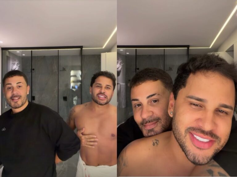 Selinho Carlinhos e Lucas, reencontro Carlinhos Maia, Lucas Guimarães, casal famoso