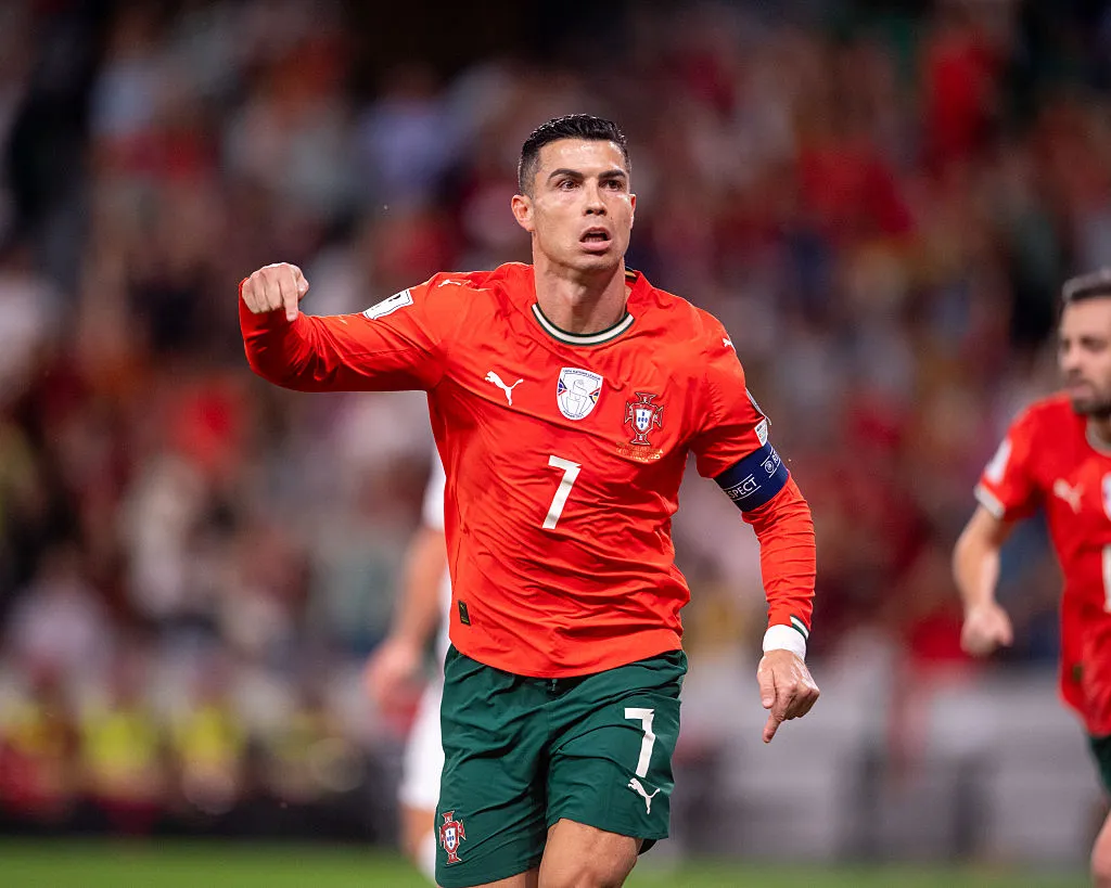 Cristiano Ronaldo jogando pela seleção de Portugal na Copa do Mundo