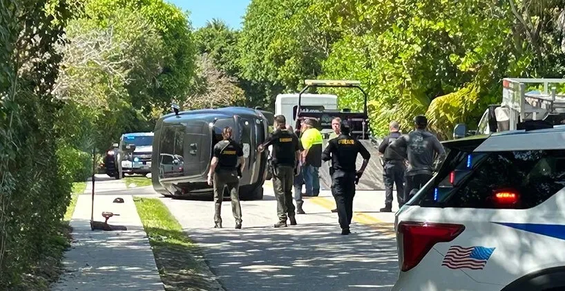 Tiger Woods acidente de carro, veículo capotado, Flórida, investigação policial