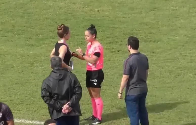 Médica do Nacional-SP em campo, assédio no futebol, TJD-SP Comercial multa