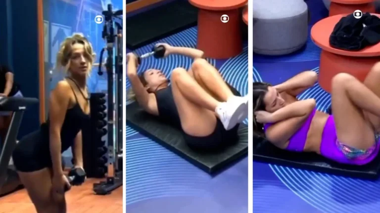 Mulher fazendo abdominal com técnica correta na academia