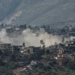 Fumaça e destruição no sul do Líbano após ataques israelenses