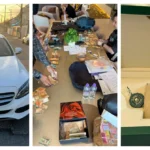 Carros de luxo, armas e dinheiro apreendidos pela PF na Operação Narco Fluxo