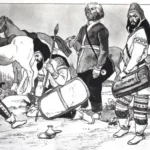 Ruínas de Persépolis ao pôr do sol, antiga capital persa, arquitetura histórica iraniana