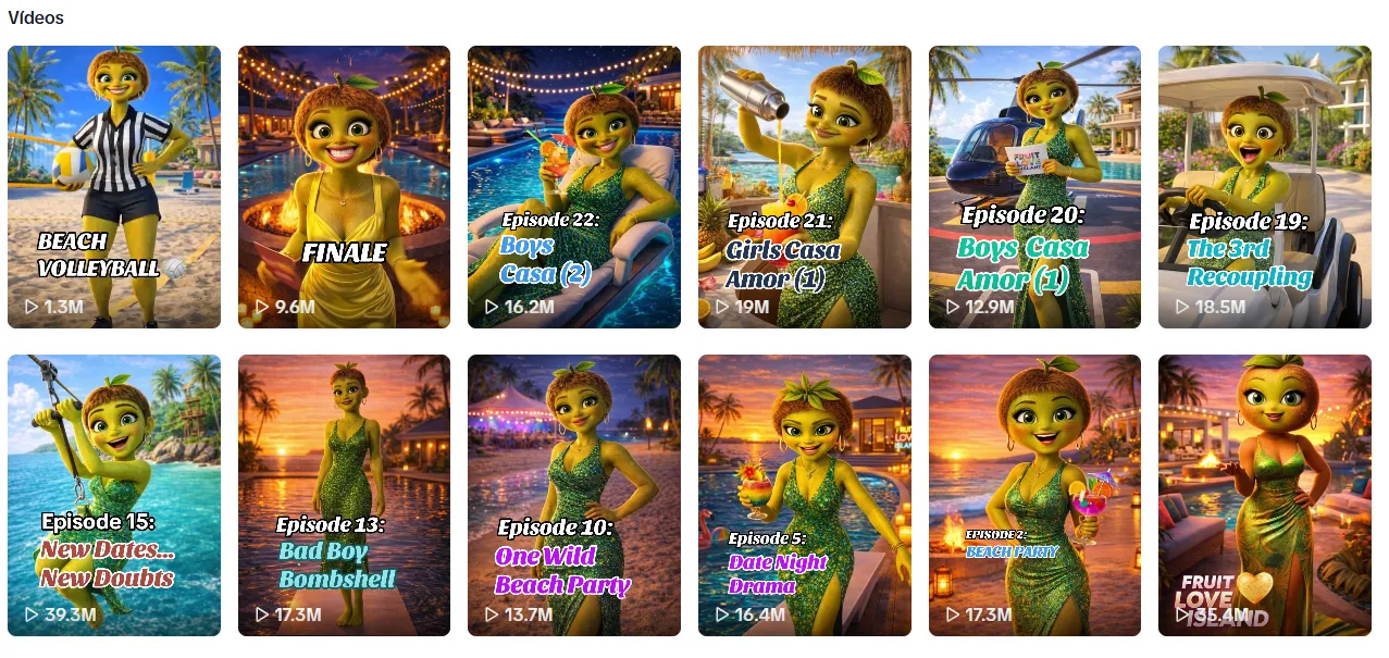 Novelas de frutas animadas por IA, Abacatudo, Moranguete, alerta psicólogos