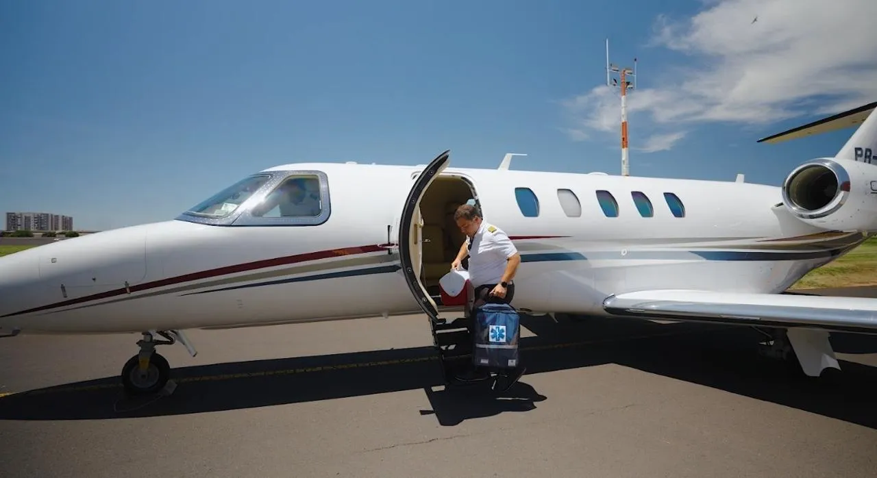 Avião particular transportando órgãos para doação em São Paulo