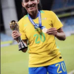 Marília, jogadora amazonense, campeã do FIFA Series 2026 com a seleção brasileira feminina de futebol.
