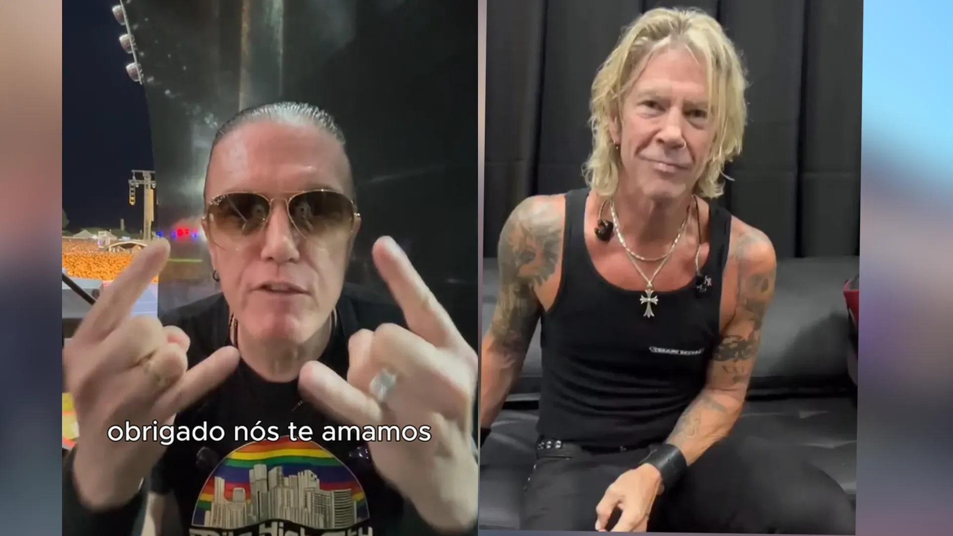 Dizzy Reed e Duff McKagan, Guns N' Roses, São José do Rio Preto, bastidores, show, rock