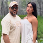 Rayane Figliuzzi e Belo em foto de casal