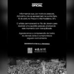 Arlindinho e Erika Januza juntos no hospital, cantor apoia atriz internada