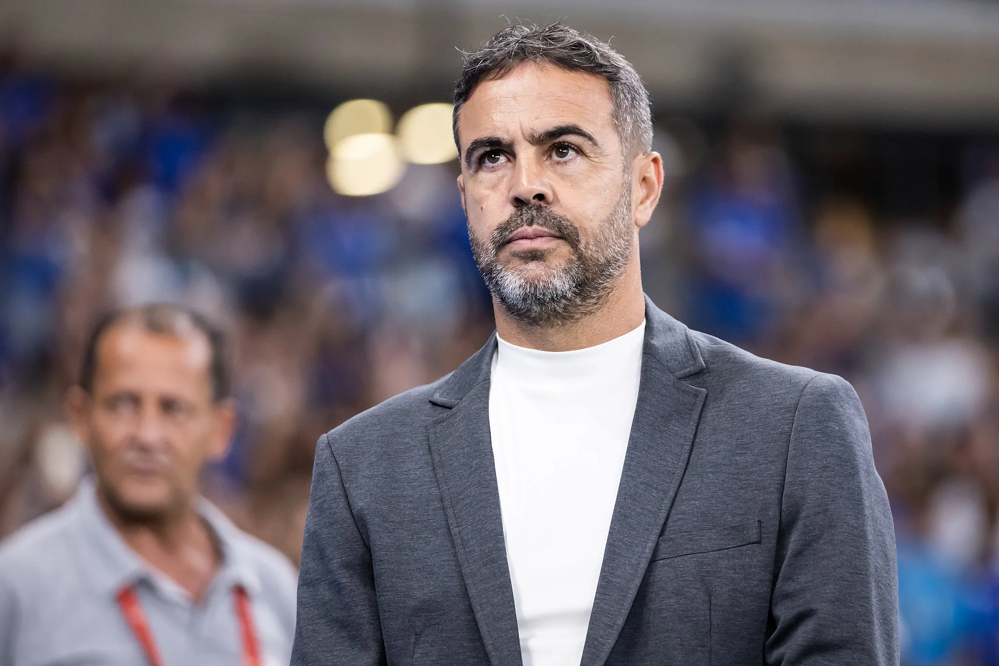Artur Jorge, técnico do Cruzeiro, em coletiva de imprensa do Cruzeiro