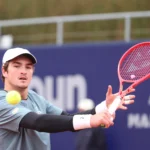 João Fonseca jogando no ATP de Munique