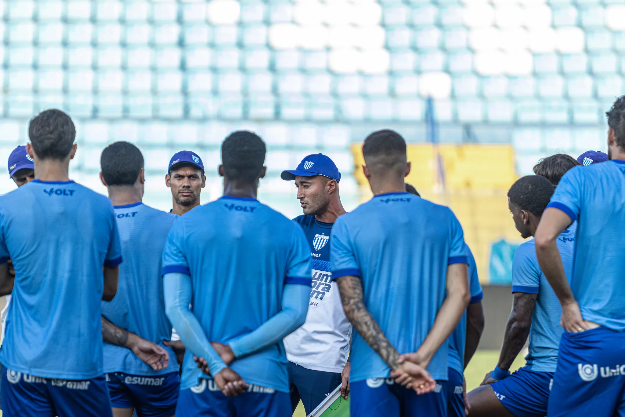 Treino do Avaí na semana cheia de preparação para a Série B