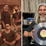 Músico com vinil, bandas independentes, produção de vinil, cultura do vinil, Du Rompa Hammond Trio, Caramelows