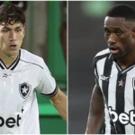 Zagueiros Botafogo Ferraresi e Bastos em campo