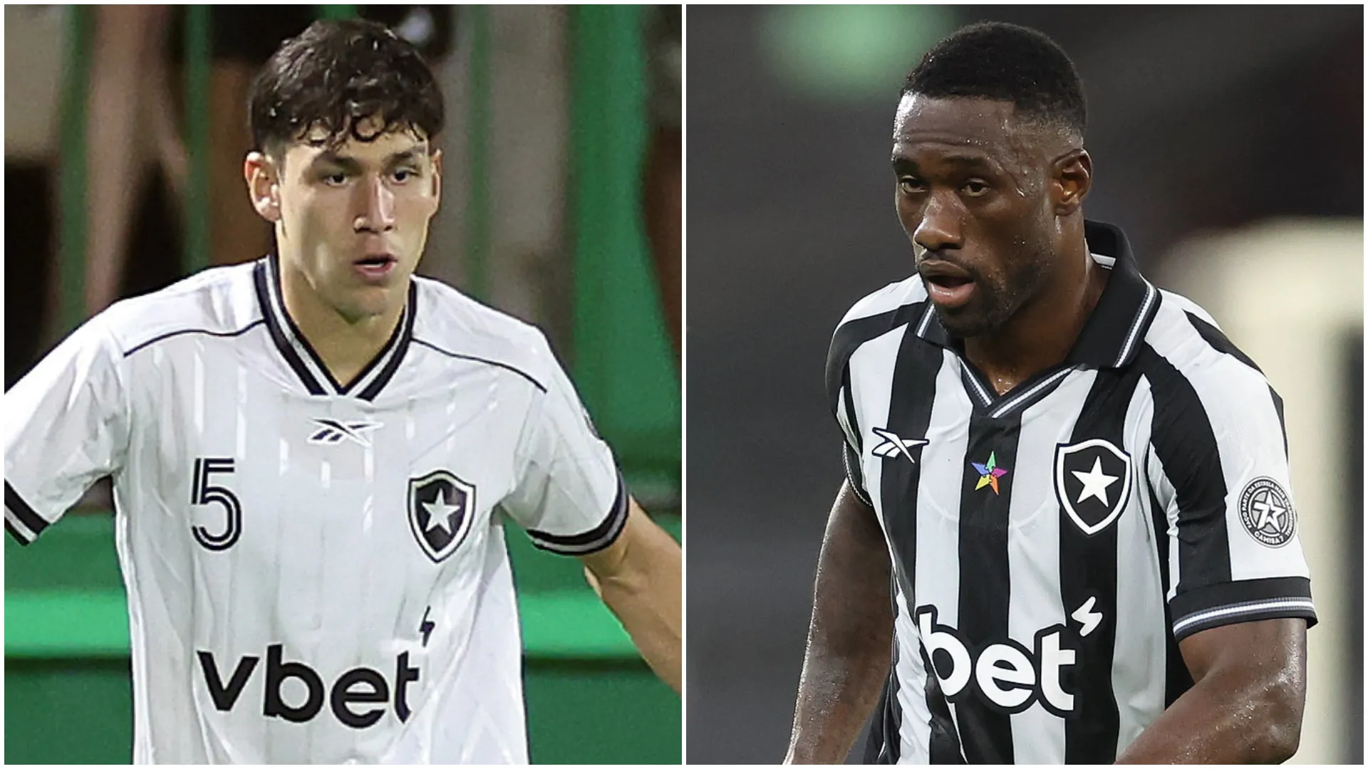 Zagueiros Botafogo Ferraresi e Bastos em campo