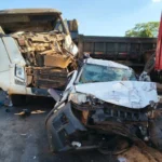 Acidente fatal BR-376 Mauá da Serra com caminhão e carros