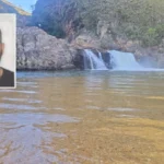 Bombeiros buscando turista afogado em cachoeira Zé Carlinhos Delfinópolis
