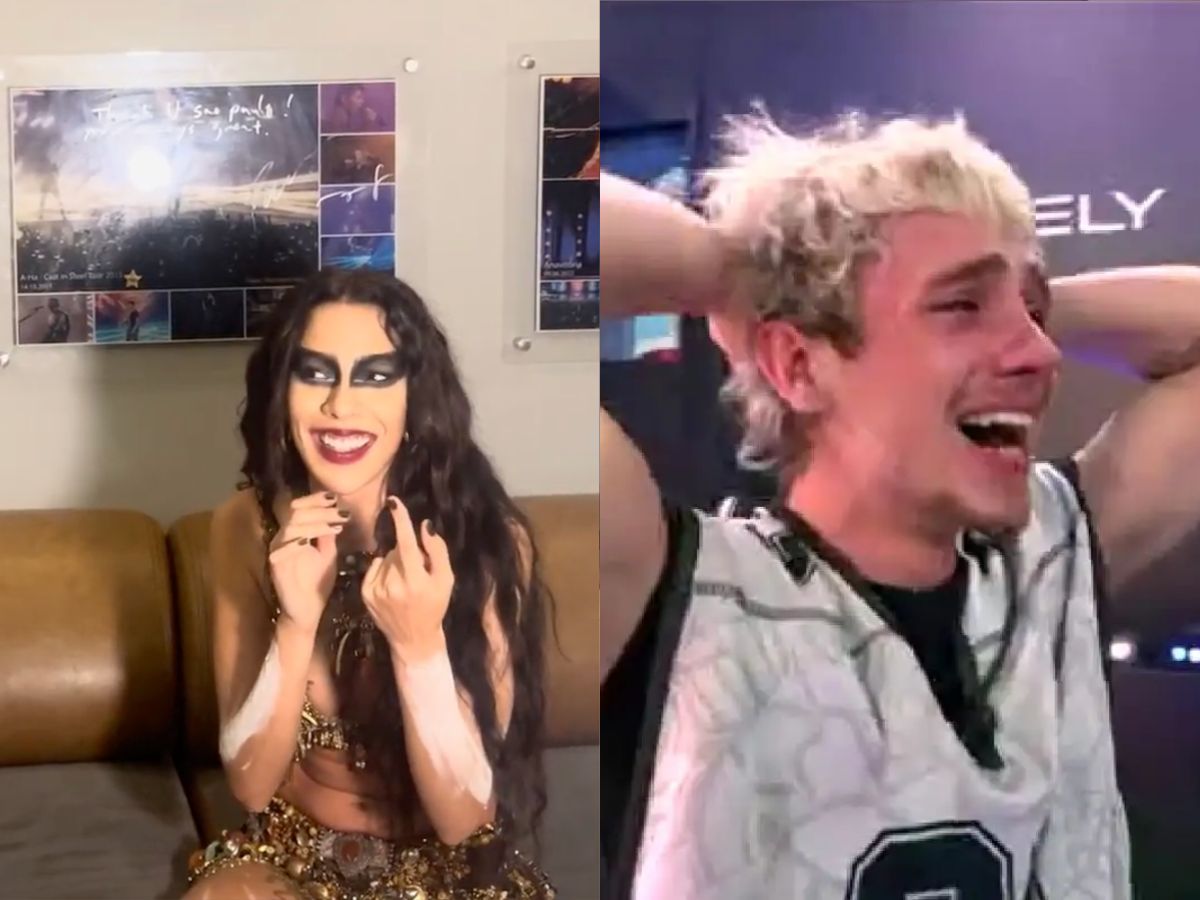 Marina Sena, cantora e namorada de Juliano Floss, em imagem que remete à sua ausência na final do BBB26.