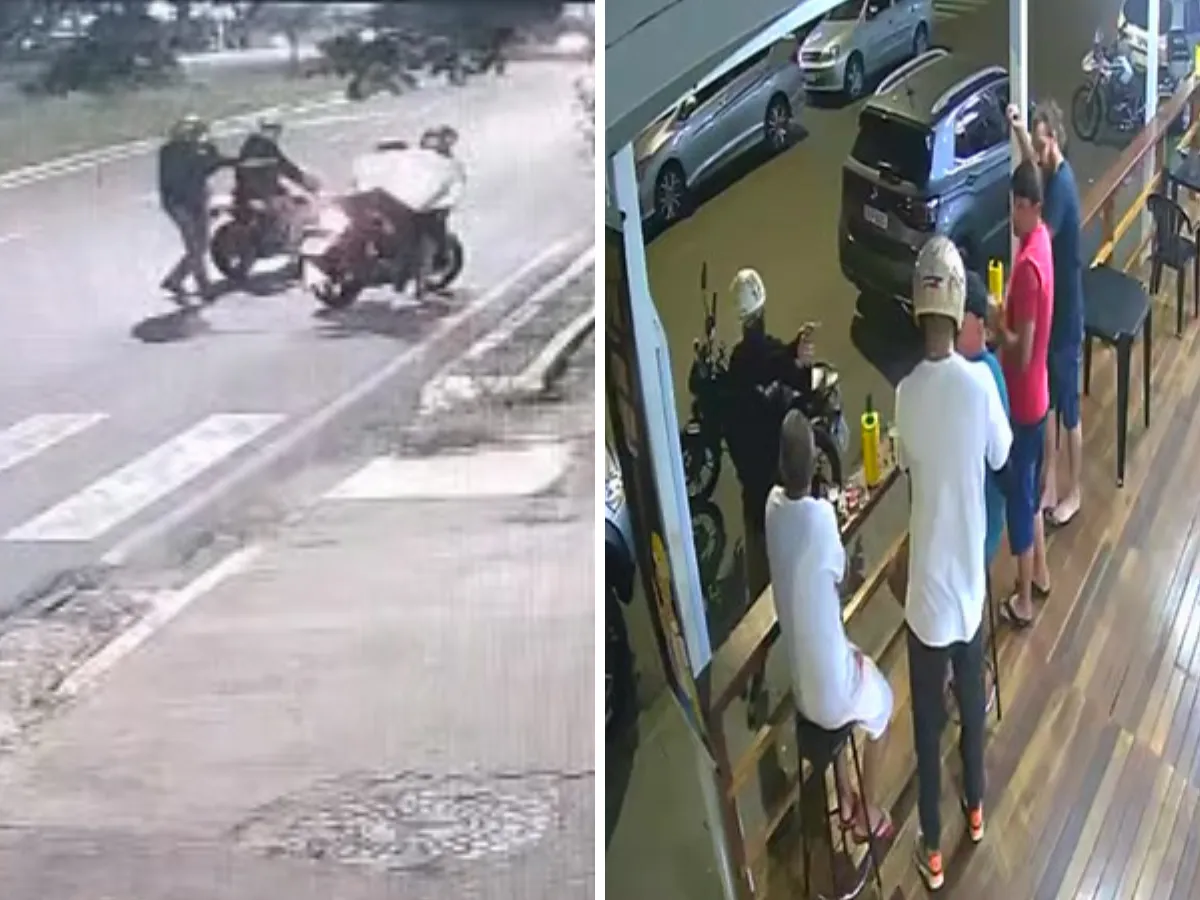 Vídeo de roubo de motocicleta em Sumaré com dois homens armados