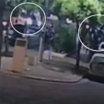 Caminhonete acidentada em quiosque de praça, Cardoso Moreira