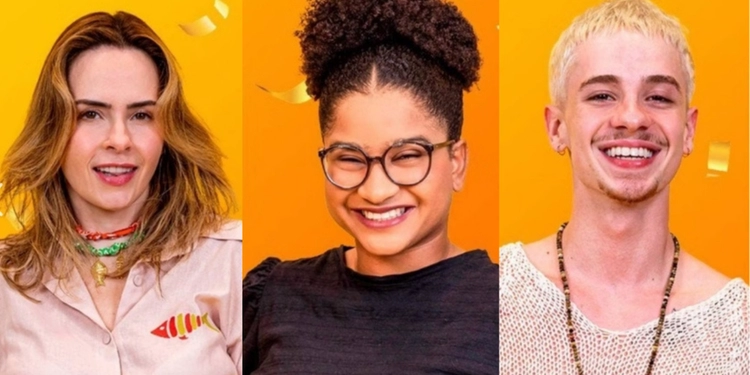 Ana Paula Renault erguendo o troféu de campeã do BBB26