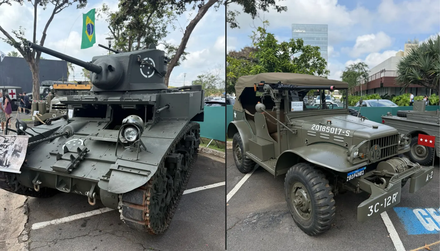 Jeep GPA Segunda Guerra, Veículos Militares Campinas, Exposição Exército