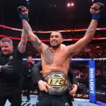 Carlos Ulberg campeão UFC cinturão celebração