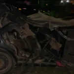 Acidente em São Roque com morte de casal, SP-053, polícia no local