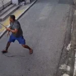 Rua comercial em Campos dos Goytacazes com segurança noturna