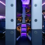 Cápsulas de soneca em avião da Air New Zealand