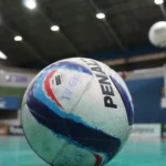 Jogadores em partida da Copa TV Grande Rio de Futsal, Sesc Petrolina