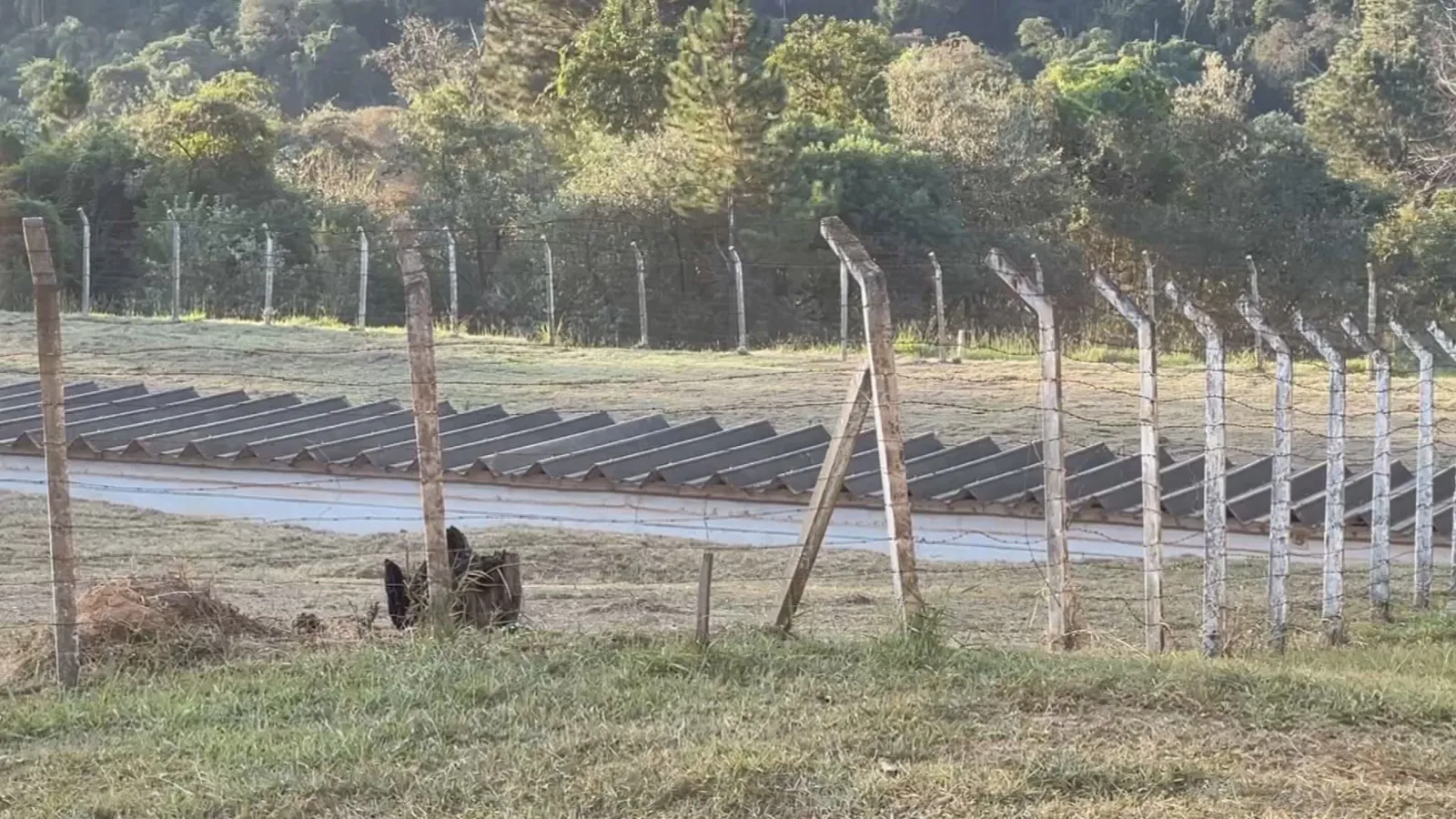 Imagem aérea do depósito de lixo atômico em Itu, SP