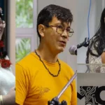 Pesquisador indígena analisando flora amazônica