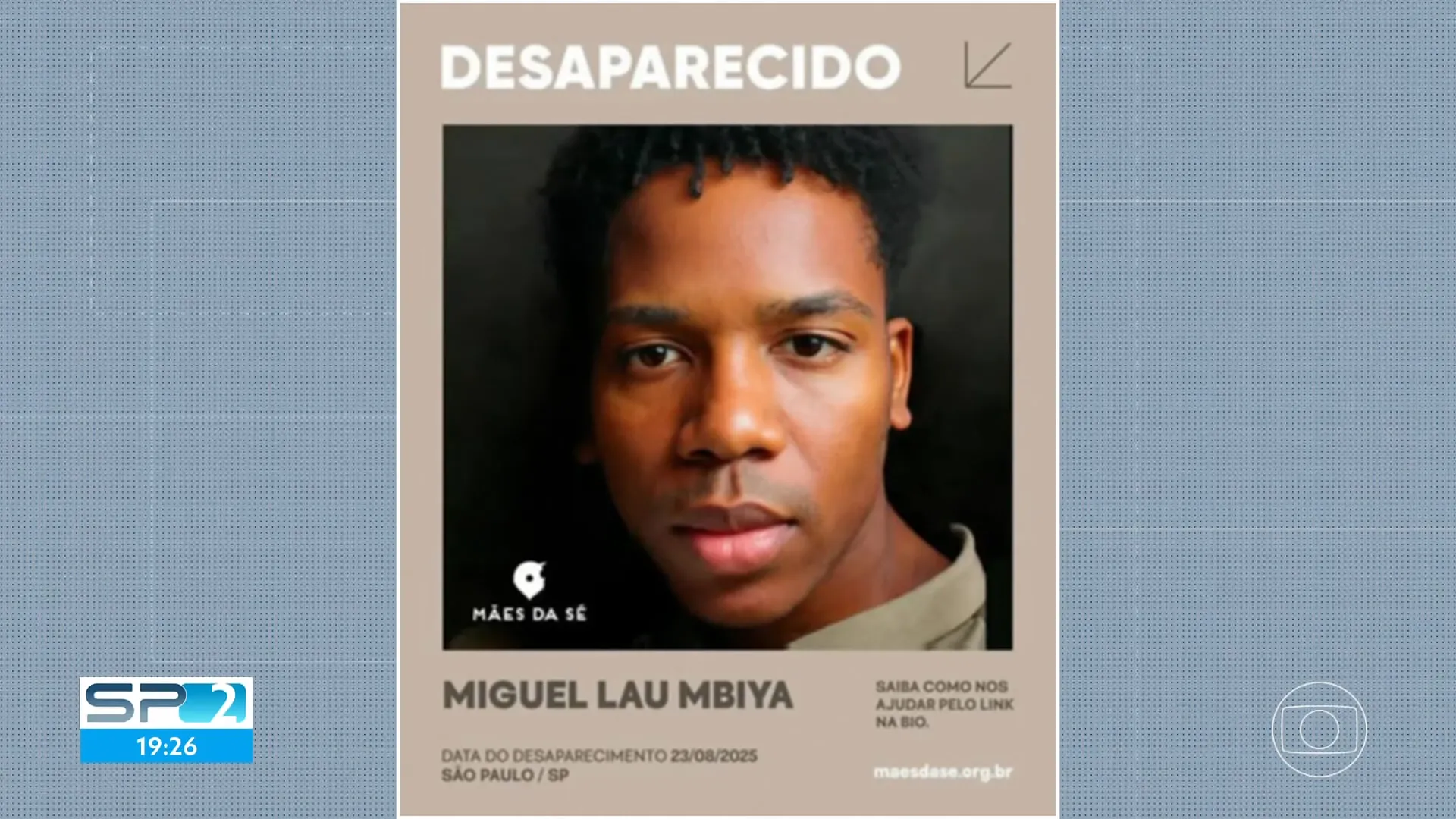 Pessoa buscando parente desaparecido em São Paulo em meio à cidade