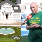 Henri Castelli e Poliana Rocha assistem ao Desfile Havan Outono-Inverno