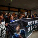 Gianinna Maradona em depoimento no julgamento do pai